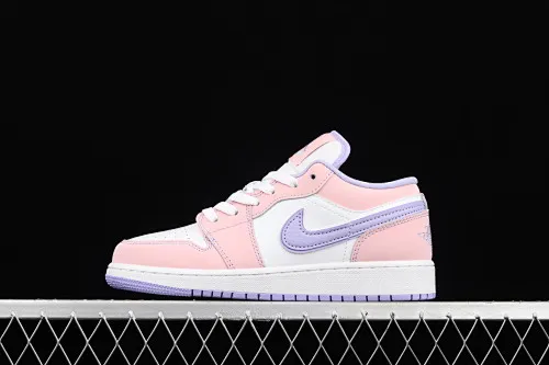 All categories Air Jordan Jordan series basketball shoes Air Jordan 1 Low G version pure original Air Jordan 1 Low AJ1 Joe 1 white purple pink low-top cultural leisure sports sneakers CV9844-600
